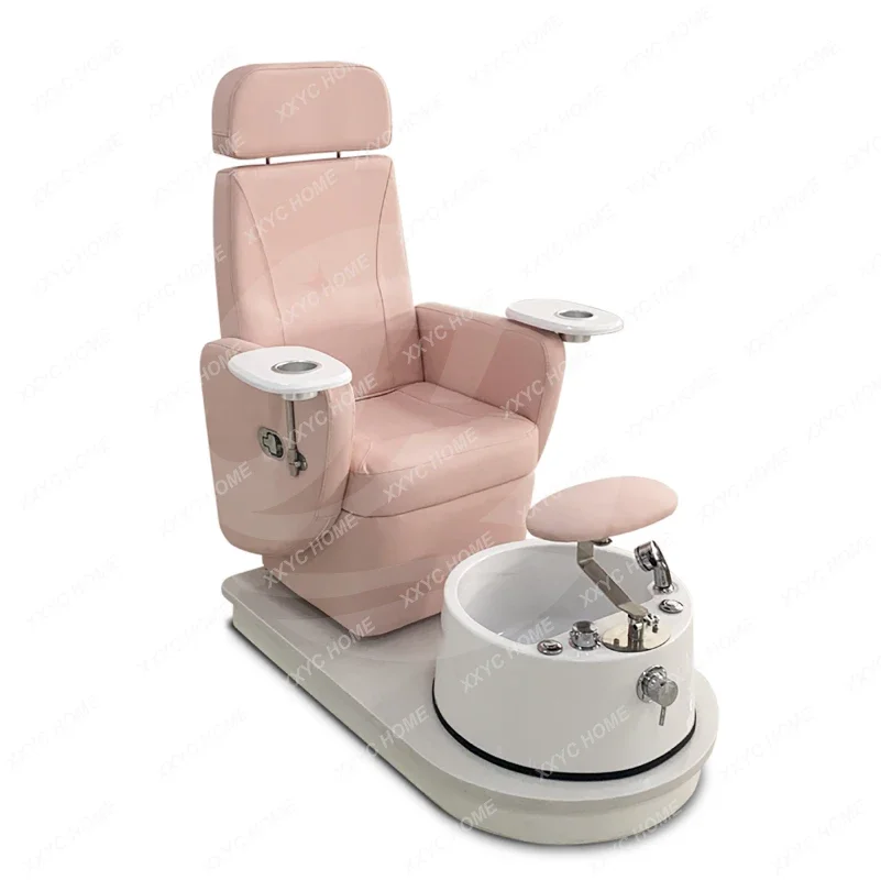 Massage Pedicure Chair with Foot Spa Electric Multifunctional Back Massage Chair with Glass Pedicure