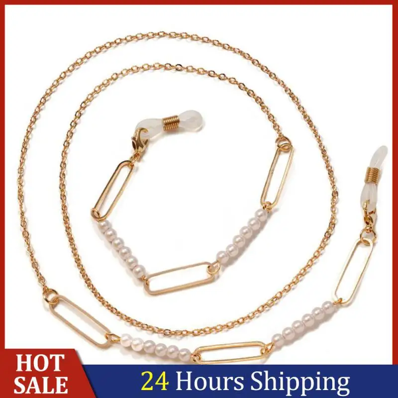 

Women Men Glasses Chain Pearl Crystal Beaded Eyeglasses Chain Casual Sunglasses Lanyard Mask ChainsTrendy Mask Hanging Rope