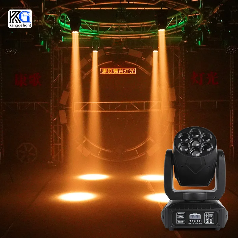 

7pcs Moving Head Beam Light 4in1 Led Beam Moving Head for DJ Wedding Stage Light Effect(1)