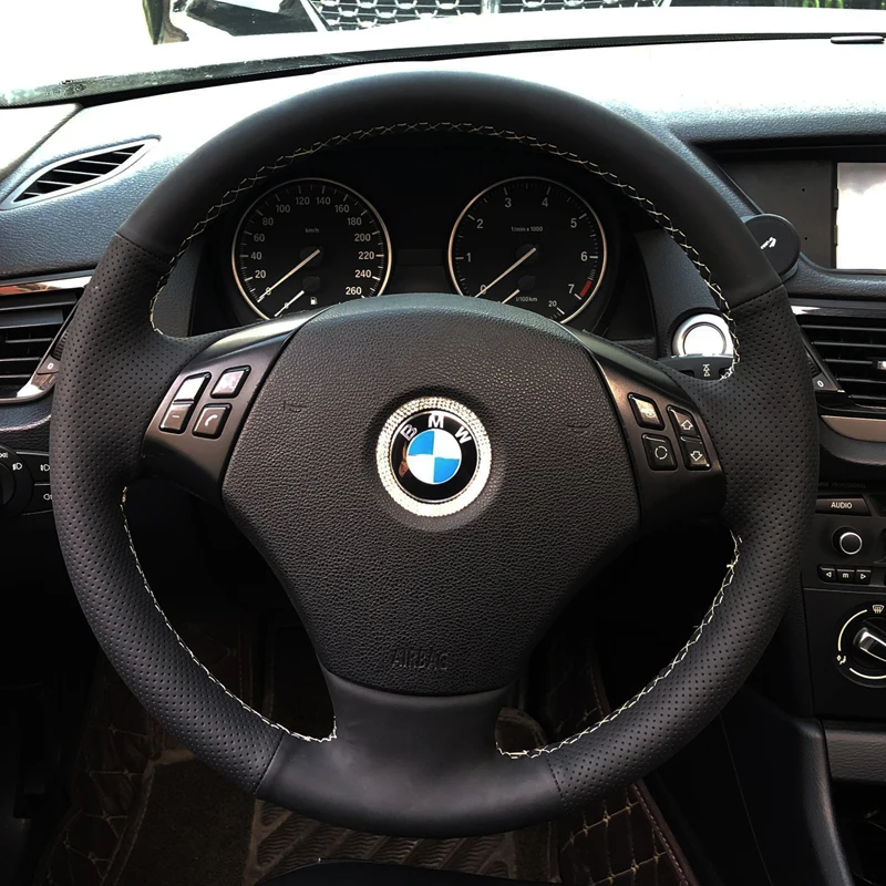 Coprivolante Per Auto Treccia Per Bmw E90 320 318I 320I 325I 330I 320D X1 328Xi 2007 Coprivolante Wrap Auto Interior