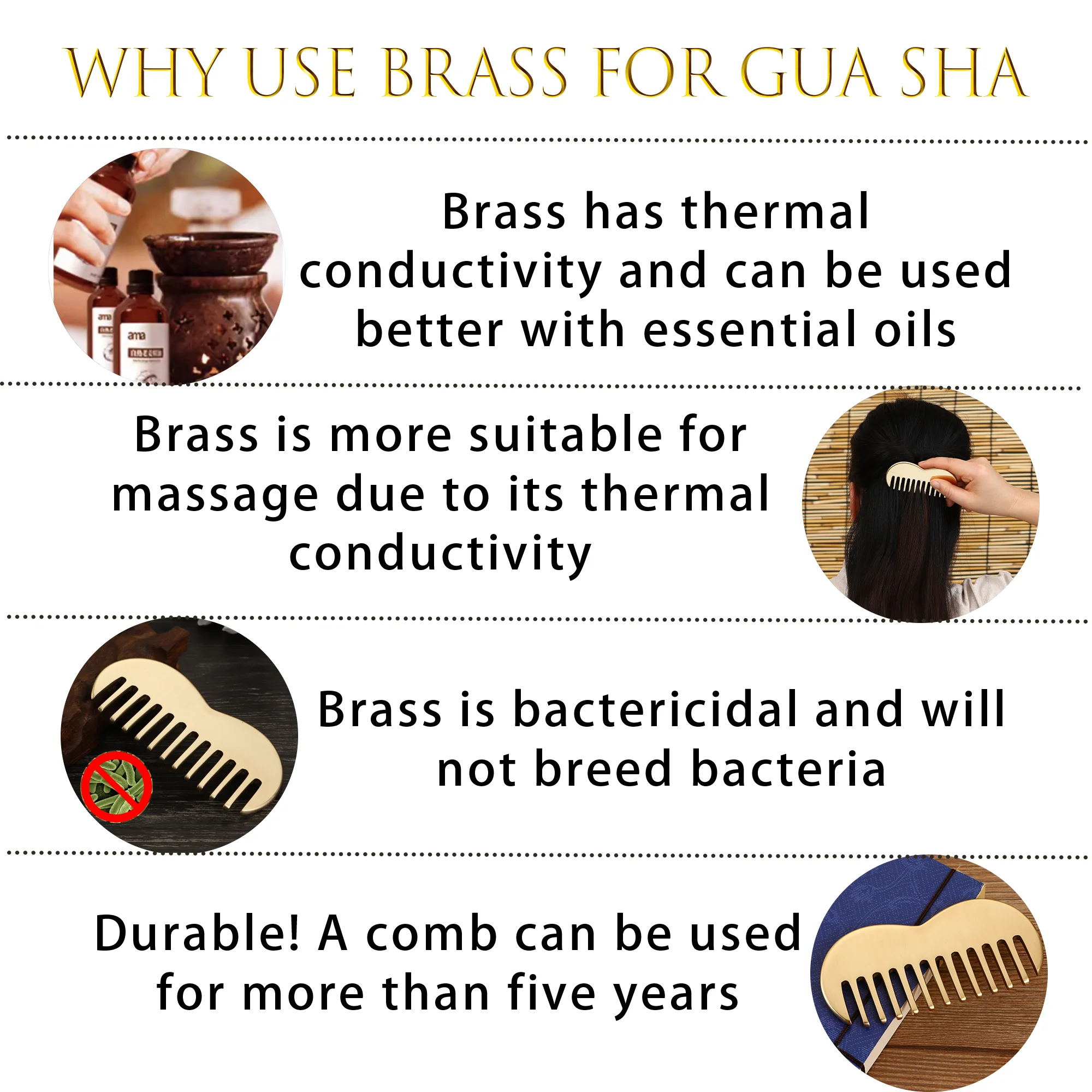 Gua sha comb massage comb scalp massage copper scraping massager Head meridians Spa tool Meridian Massager  Hair maintenance