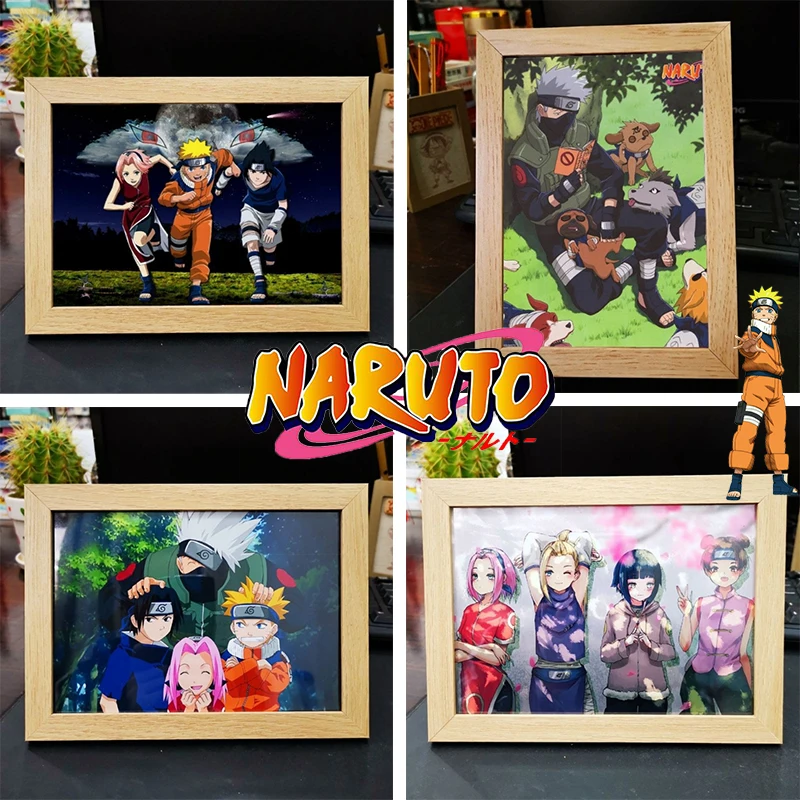 Naruto Sasuke Cornice Per Foto In Legno Per Parete 7 Pollici Cornice Per Foto Fai Da Te Cornice Per Foto In Legno Cornice Per Decorazioni Per La Casa 