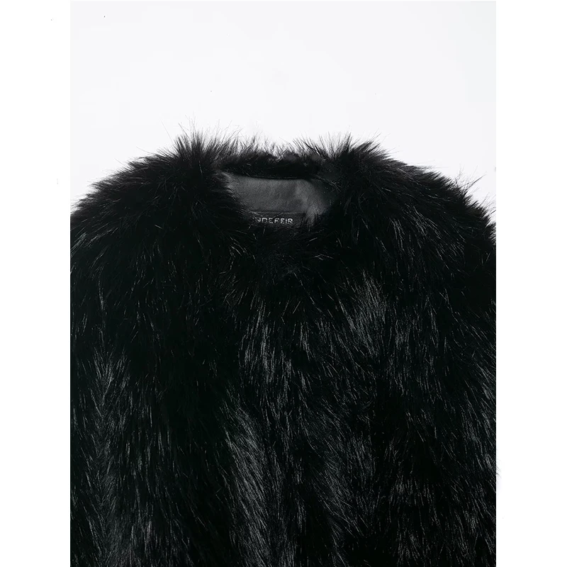 Faux Fur Short Coats Women's Fashion Long Sleeve Fluff Fur Warm Winter Jackets for Women 2025 Elegant Casual New Outerwear ﻿