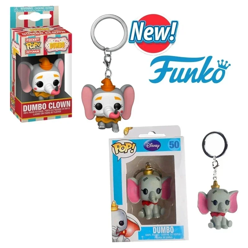 Funko Portachiavi Pvc Action Figure Disney Dumbo Clown Dumbo Collection Modello Portachiavi Con Scatola Borsa Ciondolo Giocattoli Per Regali