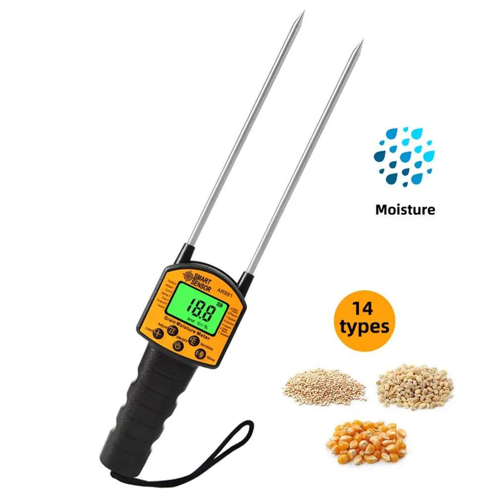 

Grain Moisture Meter Digital Moisture Meter Smart Sensor AR991 Use For Corn, Wheat, Rice, Beans, Wheat Flour Fodder Rapeseed See