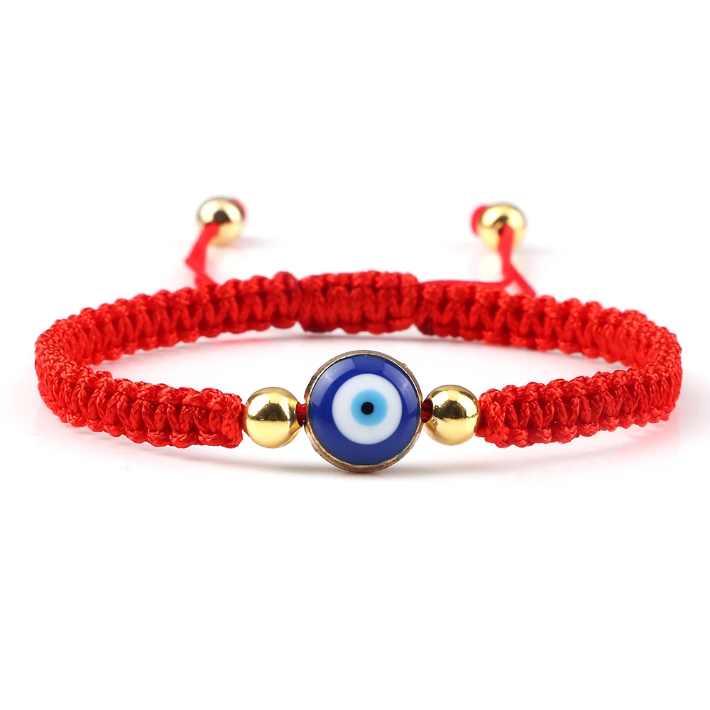 Charming Handmade Evil Eye Red String Bracelet – Symbolic Friendship Gift Jewelry