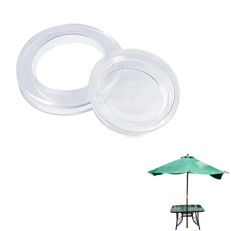 Patio Table Umbrella Hole Circle Plug Umbrella Hole Ring Cap Set Durable Outdoor Patio Garden Beach Table Plug Set