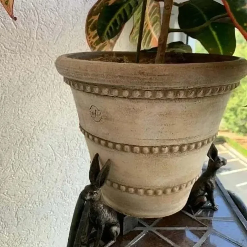 3Pcs Animal Flowerpot Support Frame Dog Cat Rabbit Shaped Plant Pot Foot Support Outdoor Gardening Resin Animal Decor Ornament