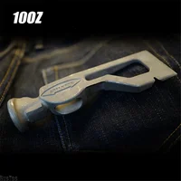 TC4 Titanium Alloy hammer axe,10 oz.Head Unpolished Embryo Square Hatchet for Cutting Wood,Outdoor Indoor Man Gift,handleless 1