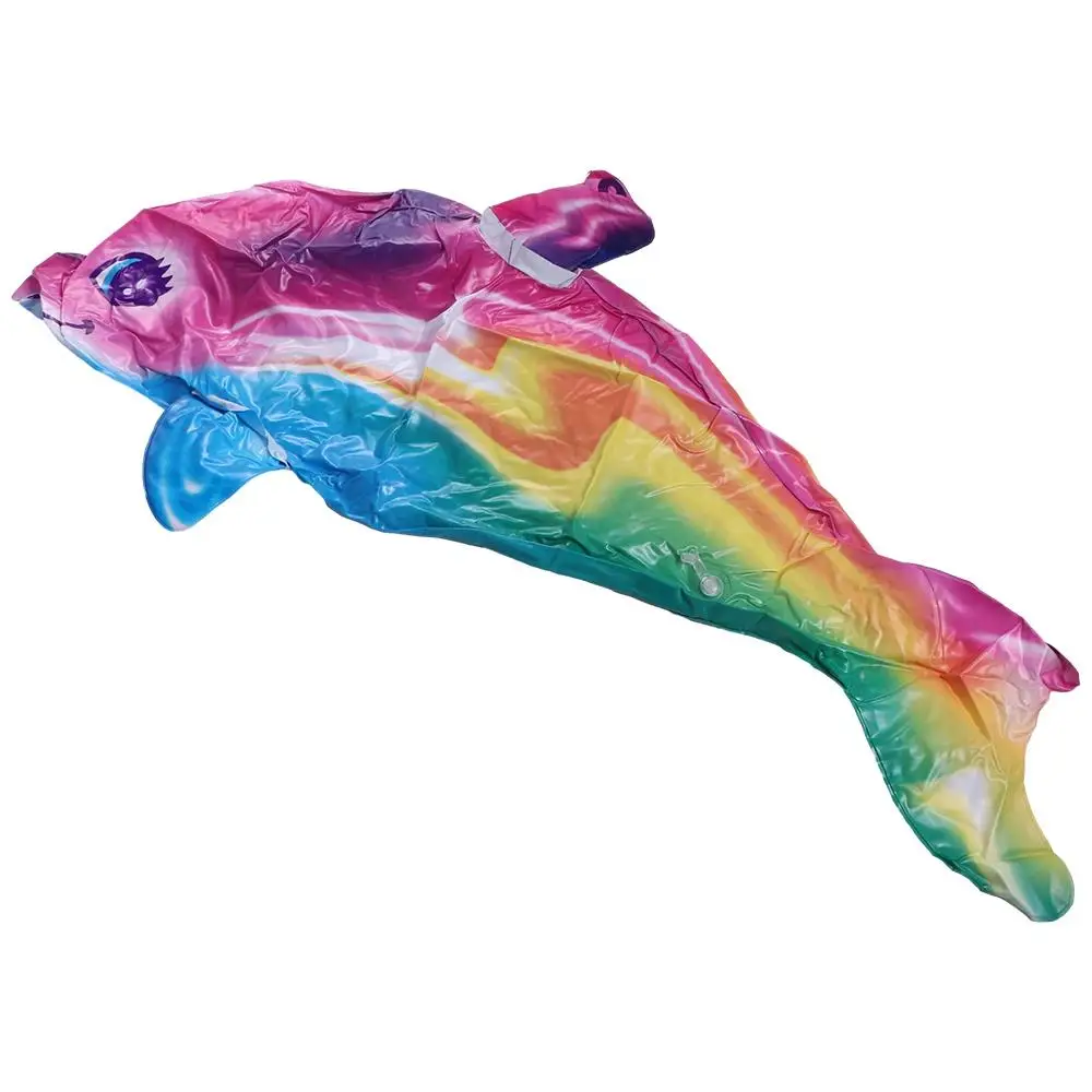 Colorful Inflatable Dolphin Pool Beach Swimming Game Toy Pool Float Water Sports Inflatable Toys for Kids Gifts 2