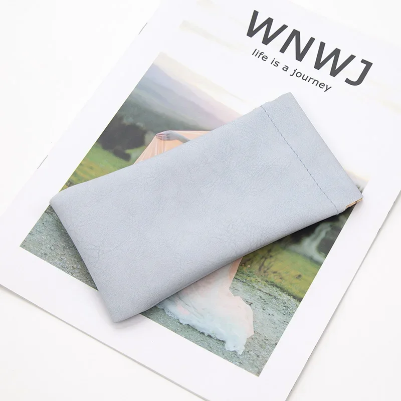 Unisex Soft PU Leather Eyewear Storage Pouch - 4 Colors