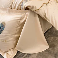 Svetanya Cotton Embroidery Bed Linens Double Ru Queen King Full Size Bedding Set Sheet Duvet Cover Pillowcase 2