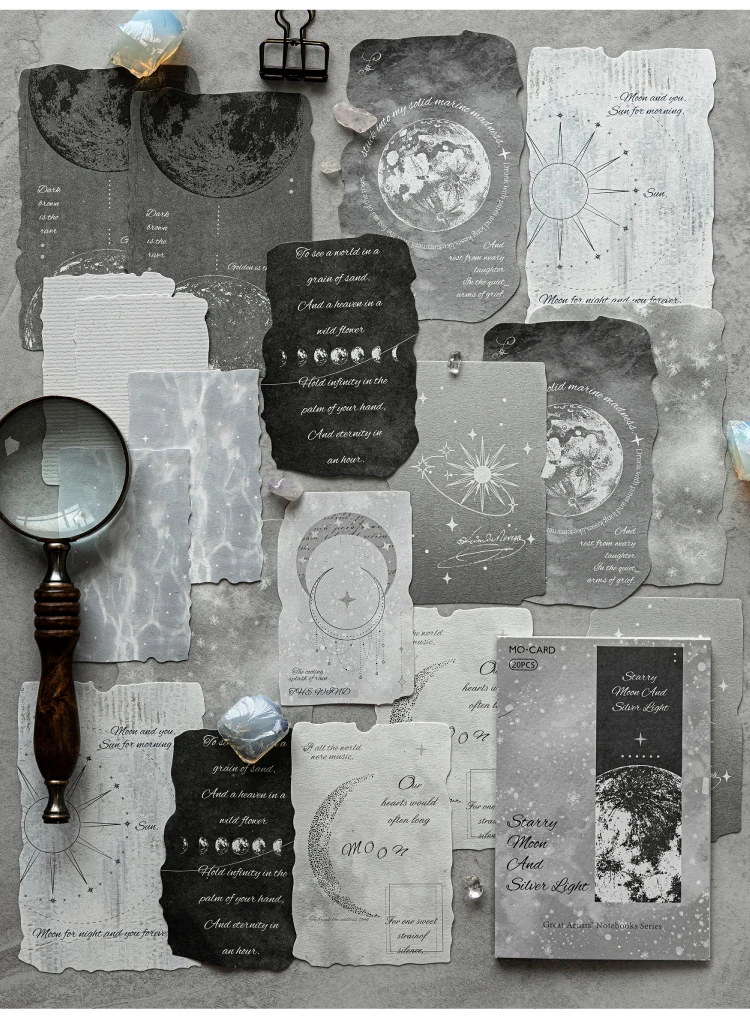 20 Stück Vintage-Etikettenpapier mit mehreren Materialien, dekoratives Tagebuch, Album, Scrapbooking, DIY, handgefertigtes Hintergrundpapier – Detail 12