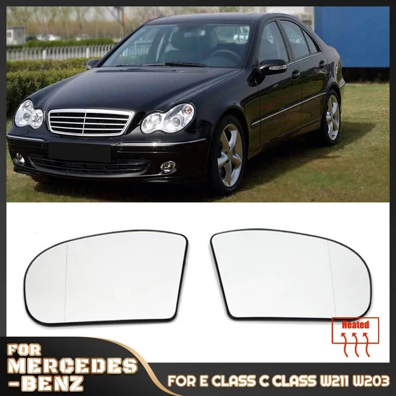 

Левая и правая дверь, боковое зеркало с подогревом, стекло, пластина заднего вида для Mercedes-Benz E-class C E class W211 W203