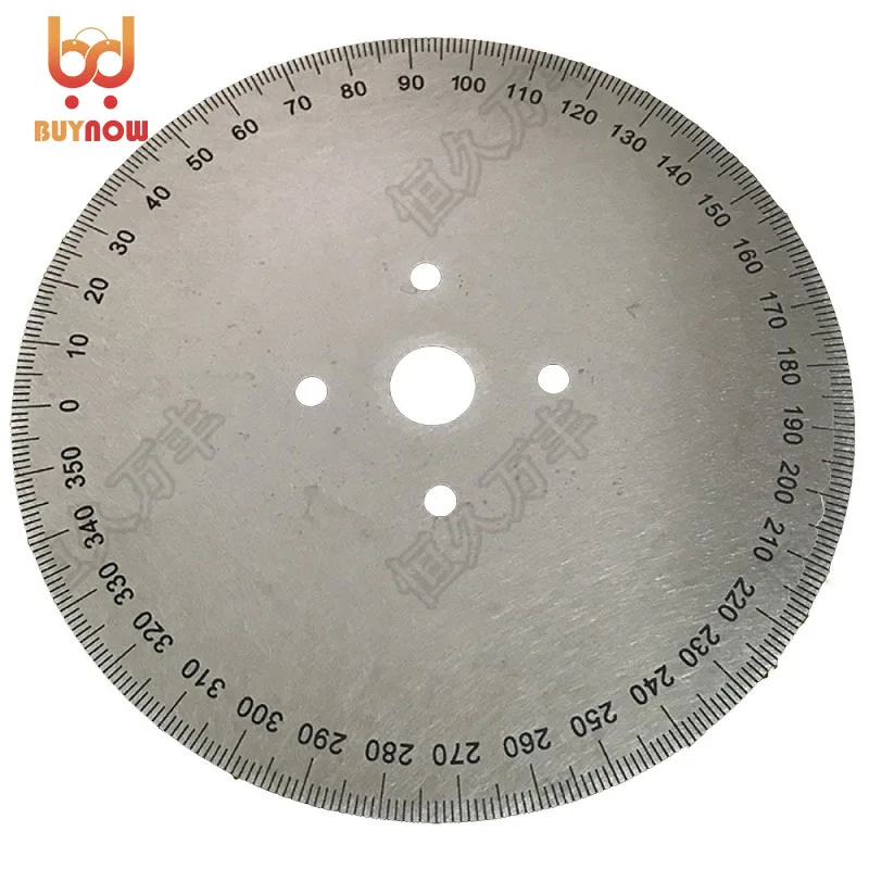 새로운 외경 120mm 다이얼 스케일 식별 다이얼 각도 측정 원형 디스크 각도기 기계 측정 도구용