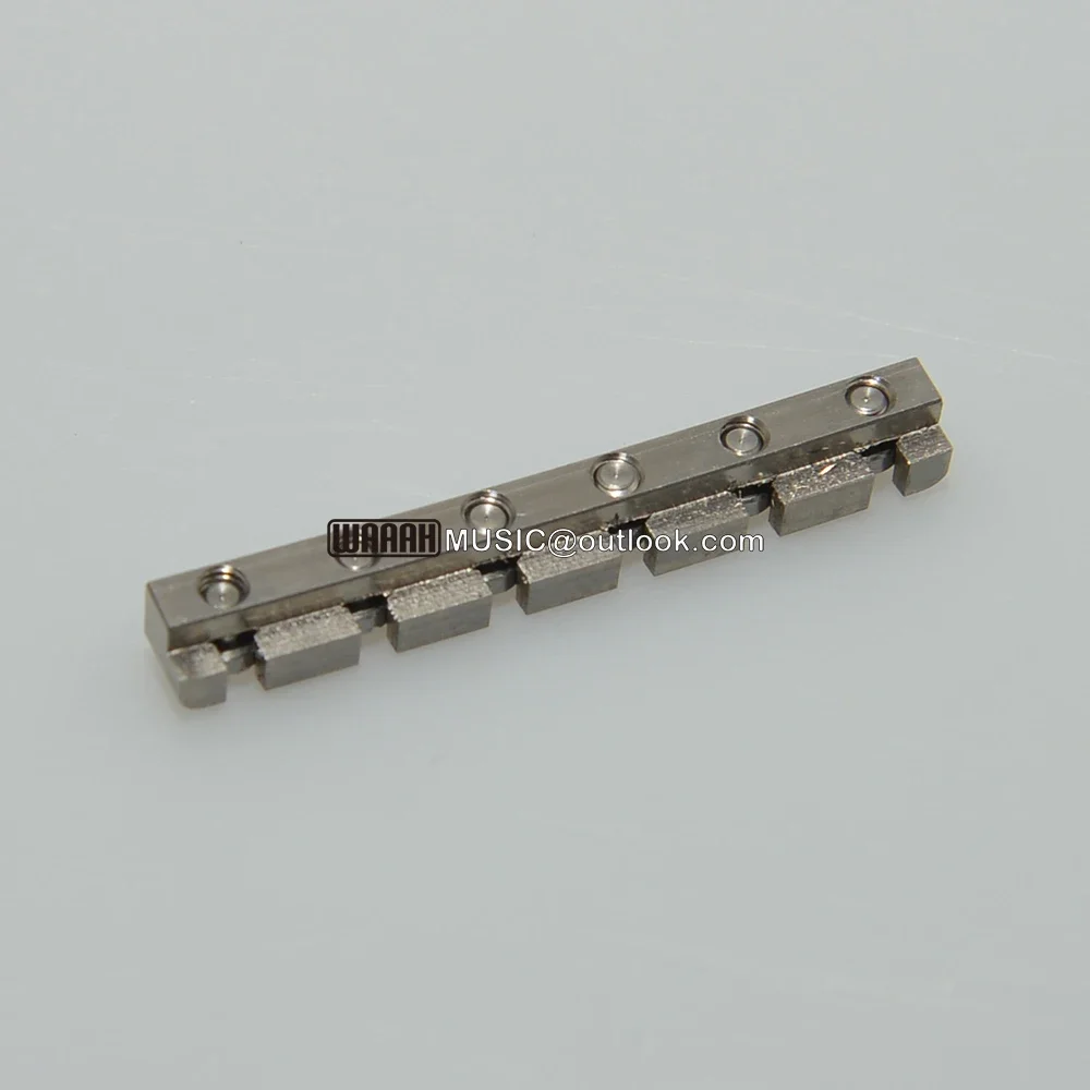 Capotasto Chitarra In Ottone Nichelato 42mm - Altezza Regolabile - Dorato Per LP SG TL - Foto 5