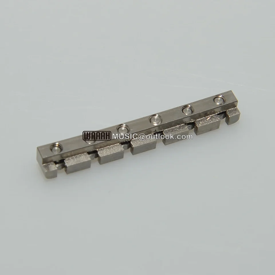 Capotasto Chitarra In Ottone Nichelato 42mm - Altezza Regolabile - Dorato Per LP SG TL - Foto 1