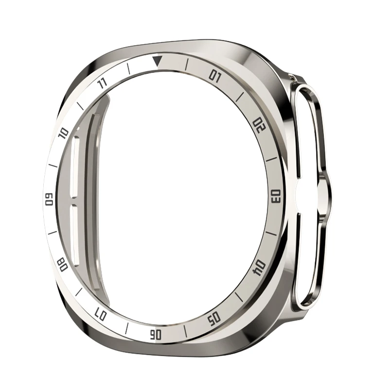 Samsung Galaxy Watch Ultra 2 Protective Bumper Shell with Bezel Scale and Hard Case