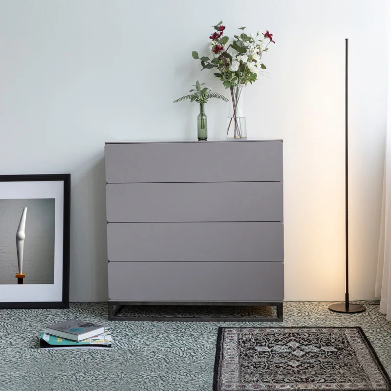 

Chest of drawers, Nordic minimalist bedroom, living room, storage cabinets, drawers, wall storage
