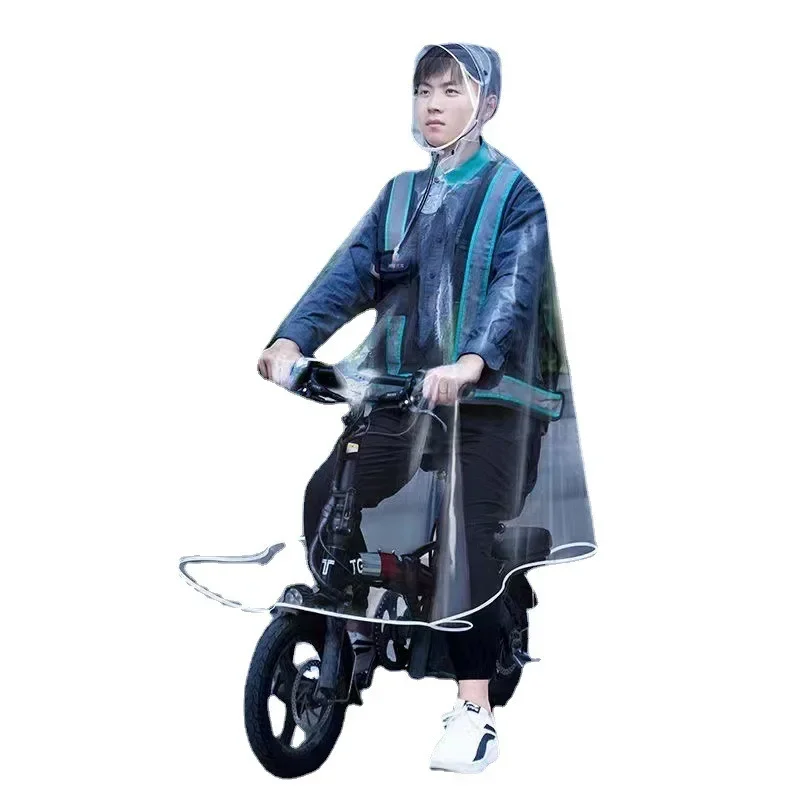 Specialized Folding Raincoat Electric Riding Fully Transparent Raincoat Thickened and Enlarged Full Body Integrated motorcycle raincoat rain poncho raincoat suit bike raincoat disposable raincoat