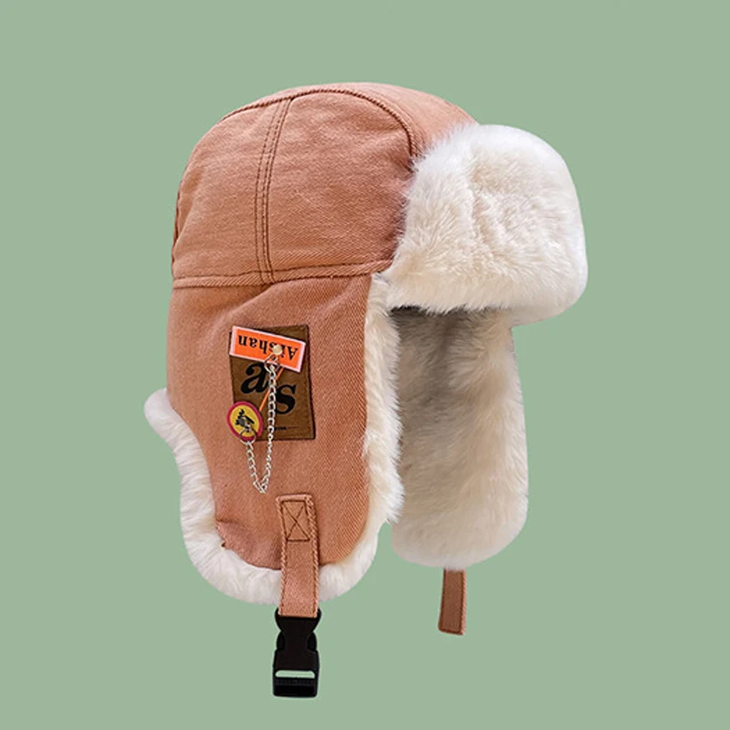 Chapeau Aviateur En Peau De Mouton Fait Main : Bombardier De Trappeur En Cuir Et Fourrure - France