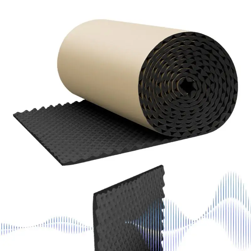 Sound Absorbing Panel Sound Pads Acoustic Panels Self Adhesive Acoustic Barrier for Car Studio Waterproof Sound Proof Padding