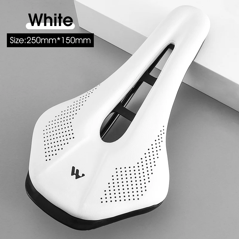 WEST BIKING Ergonomic Bicycle Saddle - Comfortable, Wear-Resistant PU Leather Cycling Seat Cushion