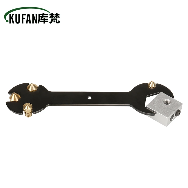 

1pcs Steel Spanner Muti Use 5 IN 1 Wrench Stay Installation Replacement Tool For 3D Printer Parts E3D MK8 MK10 Nozzles