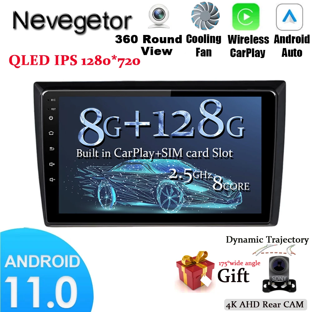 8G + 128G CARPLAY Автомобильная стерео для VW популярный Beetle 2012-2018 Octa Core Android 11 0