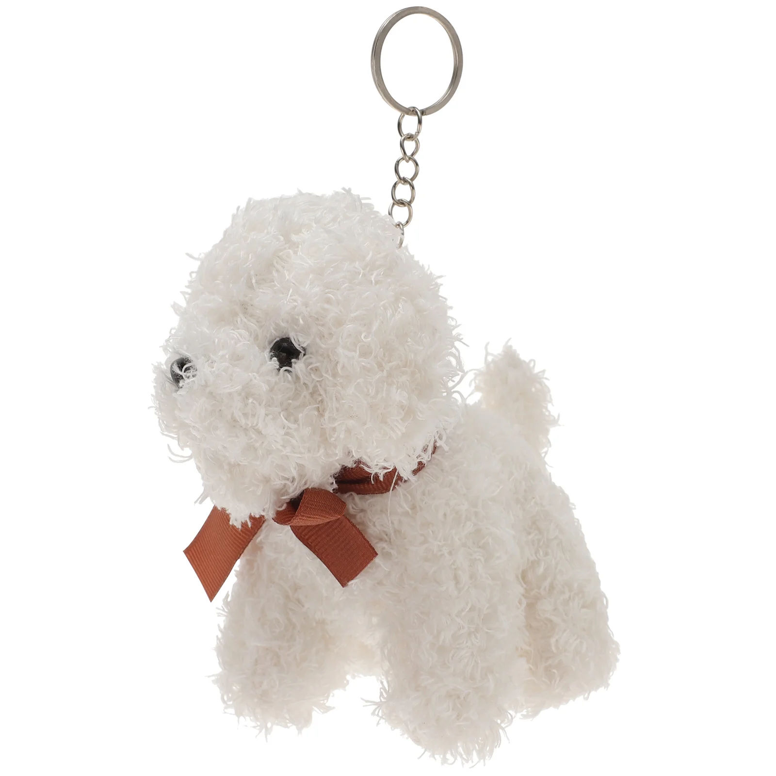 Dog Toy Keychain Ring Backpack Plush for Boys Animal Keychains Golden Retriever Rings skating keychain adorable keychains ice skates rings metal holders hanging ornaments