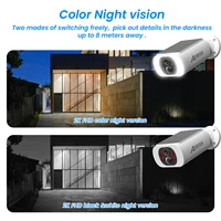 Outdoor Solar Security Camera with Battery - 3MP 2.4G WIFI Camera Battery Cloud Storage Color Night Vision Can't Add NVR - Image 5