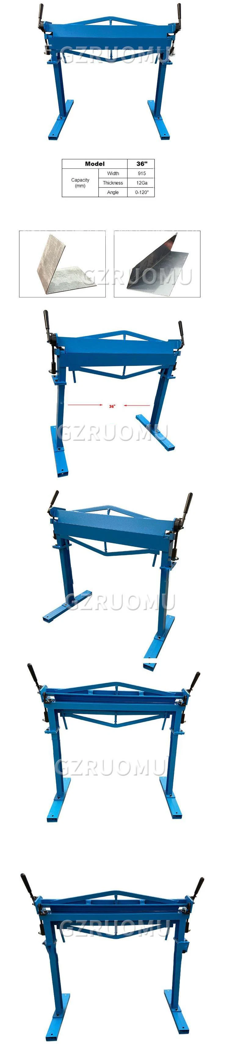 36 inches manual iron plate bending machine 0-120 ° bending machine Small iron p