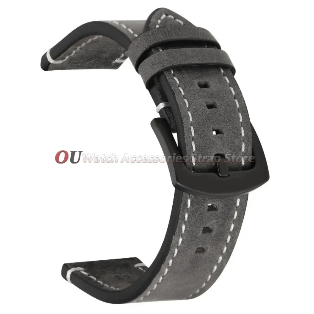 18mm 20mm 22mm 24mm Vintage Lederarmband mit Schnellverschluss für Seiko Uhrenarmband Herren Damen Universal für Huawei Armband Zubehör – Detail 19