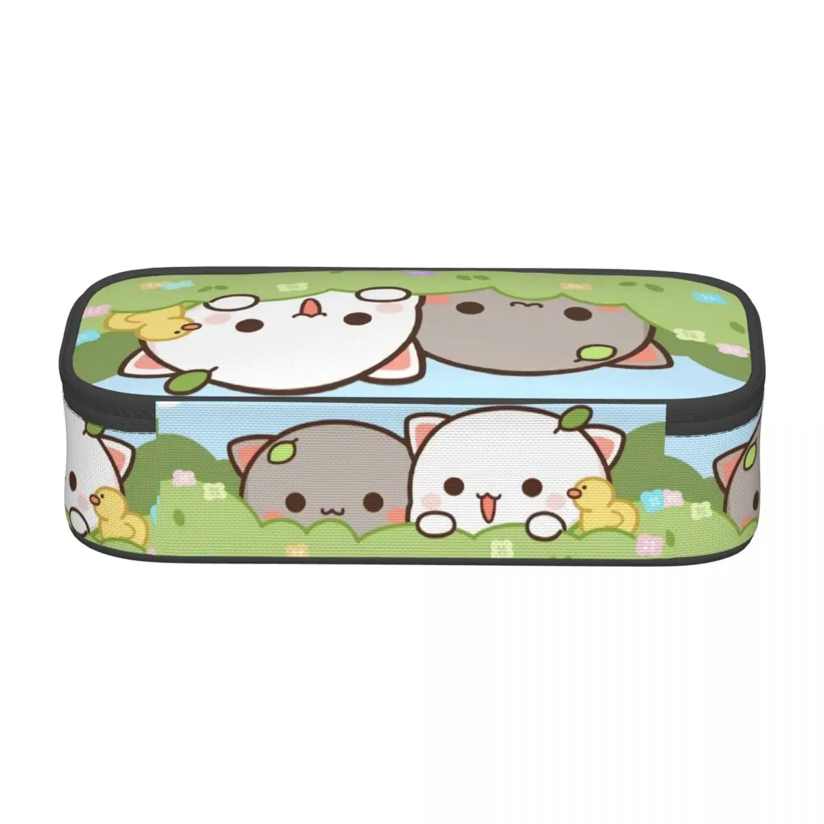 Peach And Goma Pencil Cases for Boys Gilrs Large Storage Cartoon Mochi Cat Pen Bag Box School Supplies