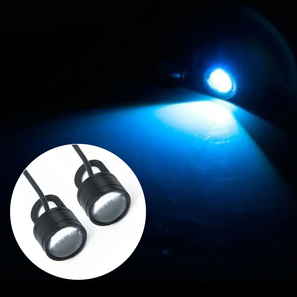 

Motorcycle LED Headlight Daytime Running Spotlight 12V Ice Blue Lens Super Bright Lamps Replacement Parts Bulbs