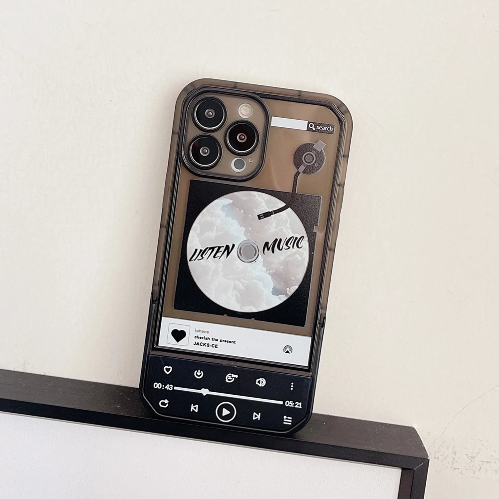 for iPhone 16 15 14 13 12 11 Pro Max X XR Plus Case Music