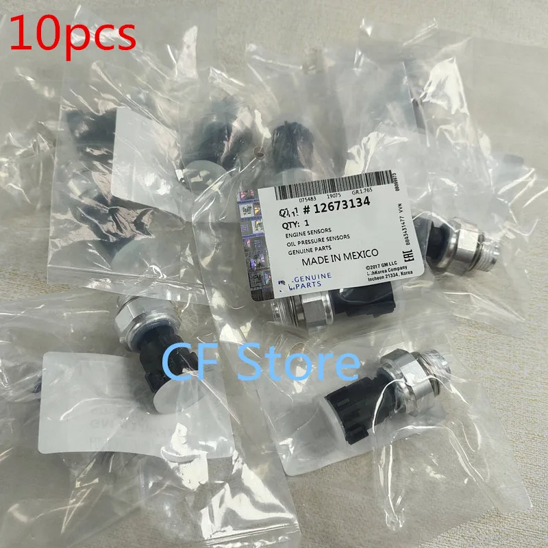 

10PCS Original Engine Oil Pressure Sensor Switch 12673134 For Chevrolet Cadillac Silverado 2500 GMC Pontiac Hummer H2 H3