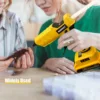 Upgraded 100W Cordless Glue Gun for Dewalt 20V Battery,  Digital Temperature Adjustable Full Size Heavy Duty with 10 Glue Sticks 6
