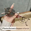 Fashion Metal Frame Finished Near Far Sight Glasses Unisex Outdoor Color Changing Multifocal Reading Glasses Diopter Presbyopia 1