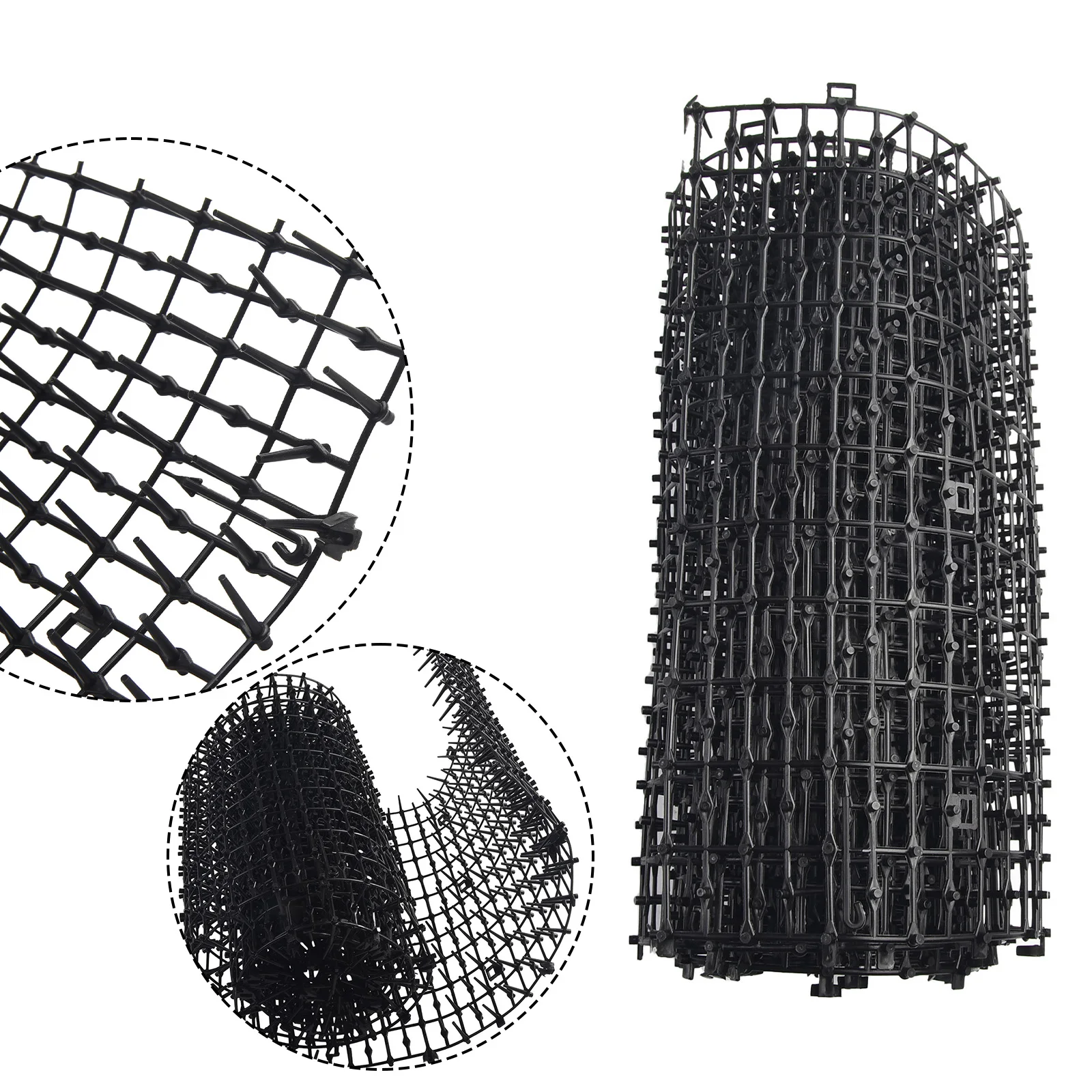 Description Picture 6 of itemGarden Cat Scat Mats Anti Cat Mat Prickle Strips Net Network Spikes Prevent Cat Dog Digging Climbing Trees Cat Skewer Mesh Fence