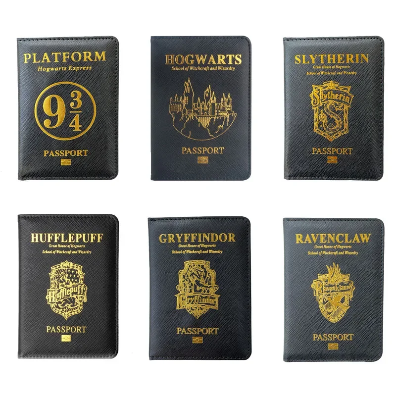 

Hogwarts Passport Cover Harries Potter Movie Peripherals Multifunctional Protective Cover Travel Supplie Casual Decoration Gifts