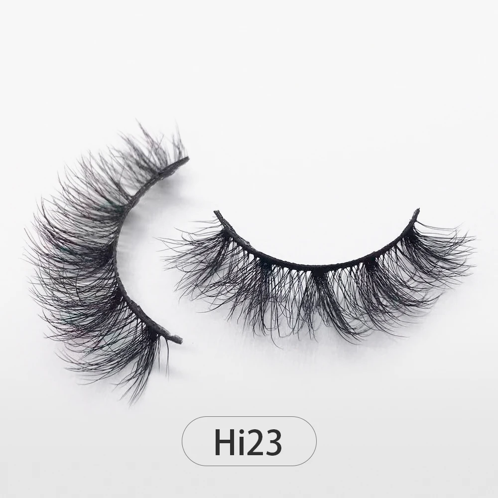 Dropshipping riutilizzabile naturale lungo 12-15mm 3D Faux Mink Lashes Fluffy Volume ciglia finte Cruelty Free Wispy Makeup Lashes