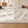 Carpet for Living Room Light Luxury Large Area Fluffy Plush Bedroom Bedside Rug Retro Floral Soft Cloakroom Mat Alfombra 거실 카펫 3
