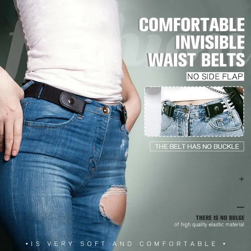

Buckle-Free Waist Belt For Jeans Pants,No Buckle Stretch Elastic Waist Belt For Women/Men,No Hassle Belt DropShipping