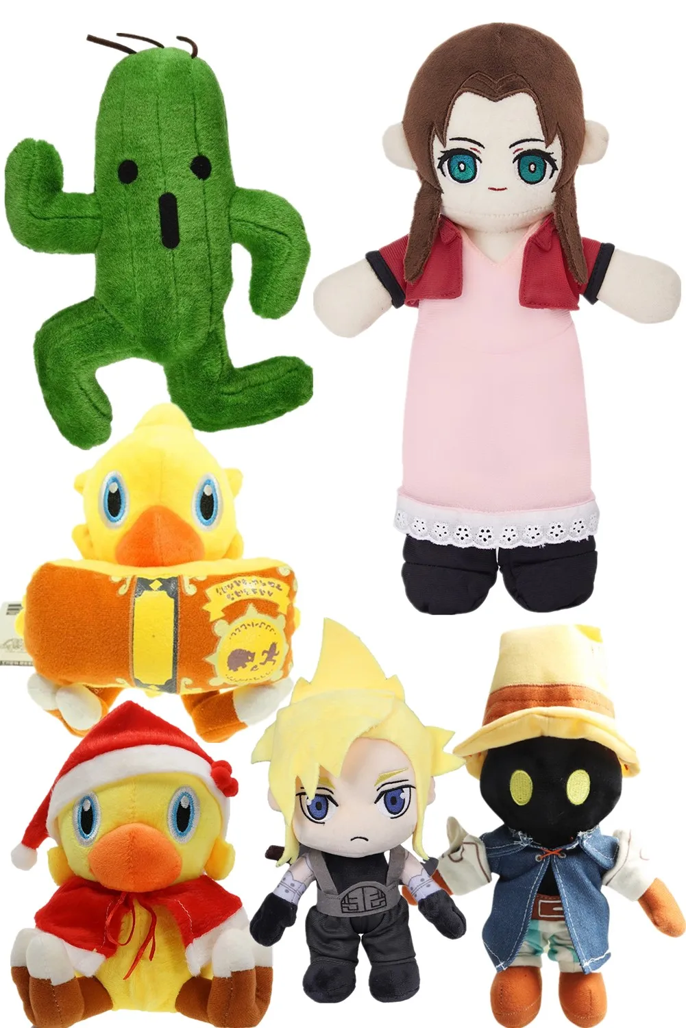 Plush Toy, Plush Doll: Final Cosplay Plush Plushies Cactus Moogle Cloud Chocobo Xmas Soft Mascot Kids Kawaii Brithday Fantasy Gifts for Kids Adult