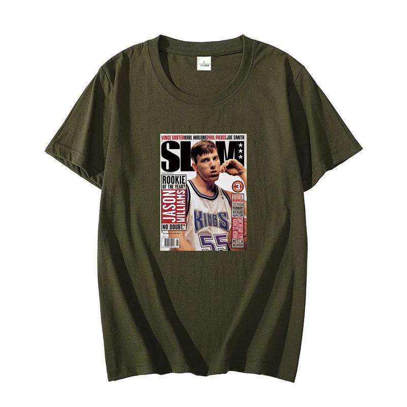 Jason Williams Slam Cover T-Shirt In Cotone Harajuku Magliette Grafiche T-Shirt Oversize T-Shirt Manica Corta Abbigliamento Estivo Da Uomo