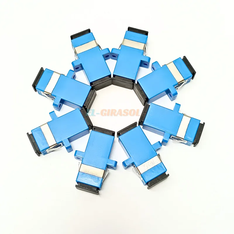 SC UPC/ APC Simplex Single-mode Fiber Optic Adapter SC fibra optica Flange UPC Fiber Coupler conector de fibra optica ftth fiber optic adapter
