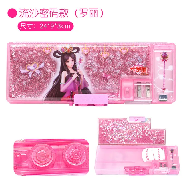 Astucci Rettangolari a vani in stile Giapponese 66 Astucci per matite astuccio Kawaii per ragazze materiale Escolar Estojo Etui Trousse Scolaire astuccio Estuche