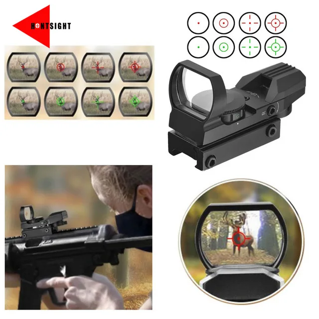 Zielfernrohr Sight Zielvisier Pistole Riflescope Reflex Anblick Rot Grün 
