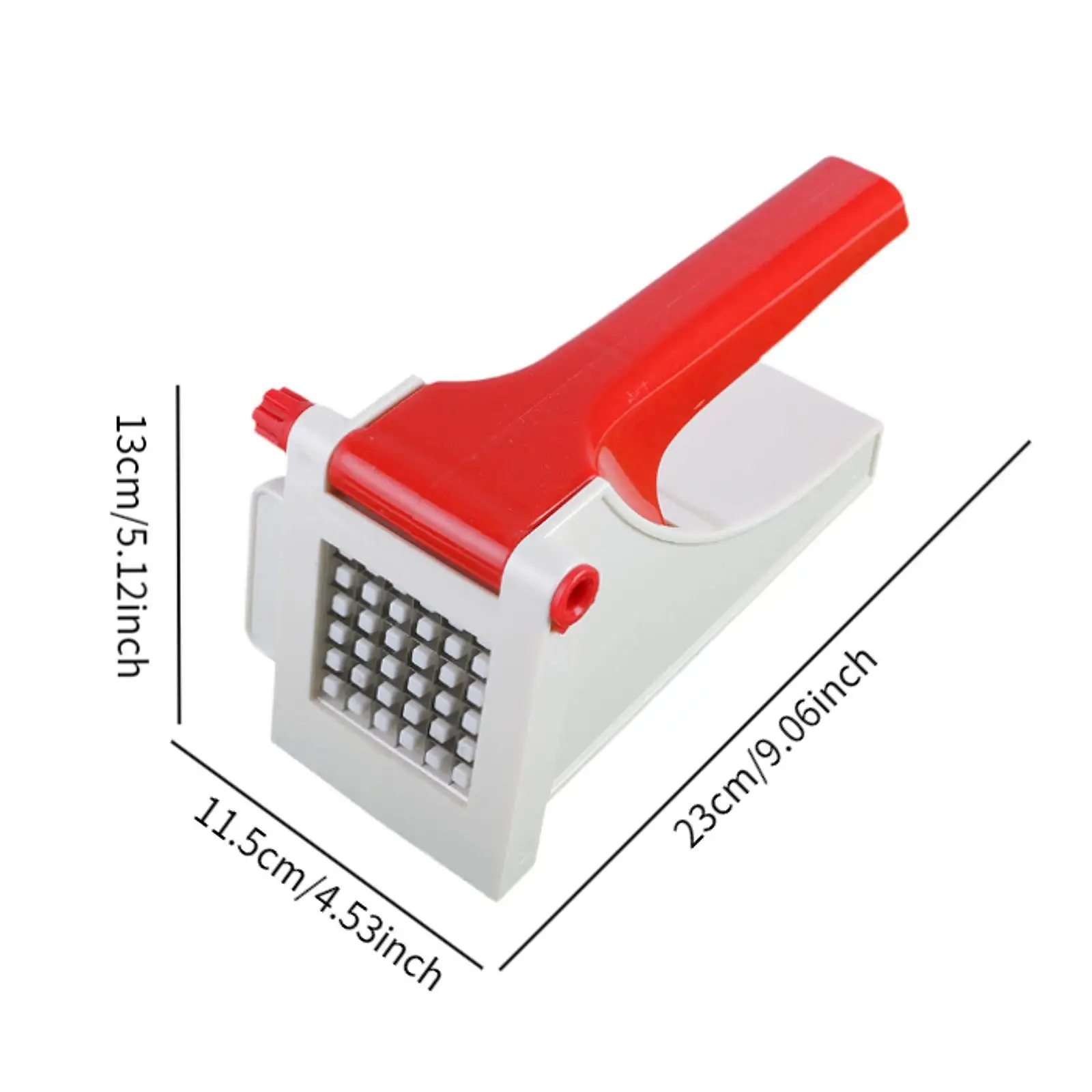 French Fry Cutter Manual Stainless Steel Kitchen Tool Potato Cutter Professional for Onion Vegetable Zucchini Carrots Cucumber